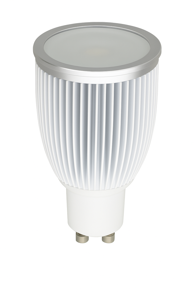 BOMBILLO 6W 3000K GU-10 dimeable 110V de aluminio ELECLUZ