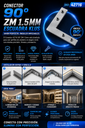 Conector 42716 90º ZM 1.5mm ESCUADRA KLUS