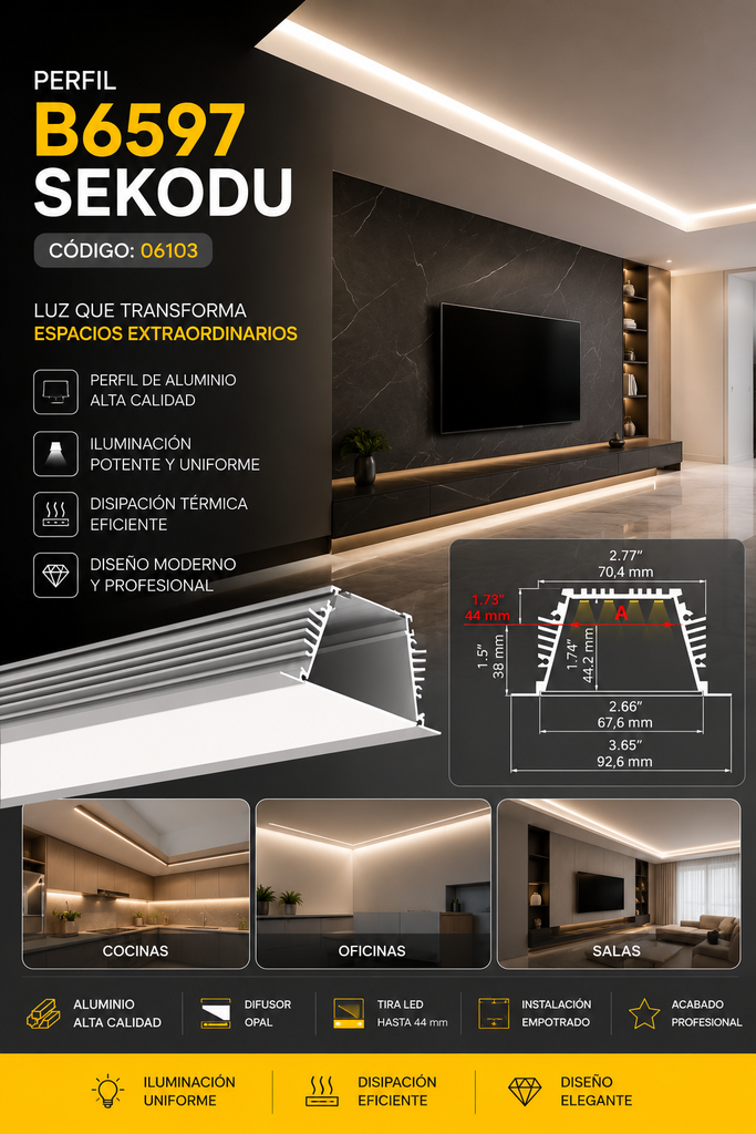 Perfil B6597 SEKODU KLUS