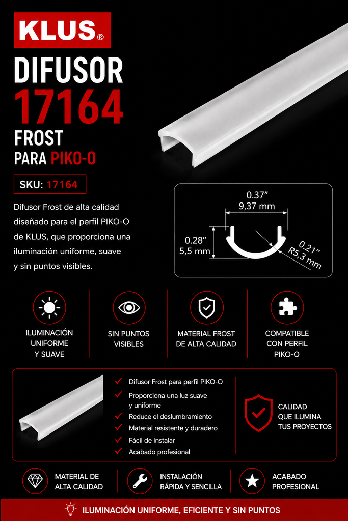Difusor 17164 Frost para PIKO-O KLUS