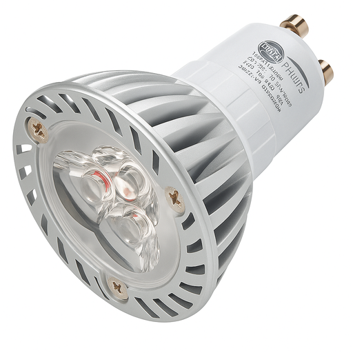 [04668] BOMBILLO ROJO GU-10 3W 3X1W 85-265V ELECLUZ