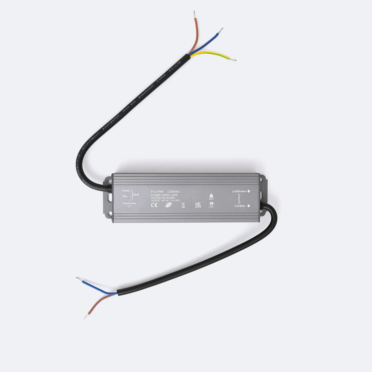 [06180] Driver 60W 24v 2.5A IP-67 100-265V YS-60-24