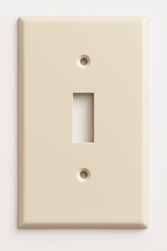 [00173] TAPA 2X4 PLASTICA SENCILLA INTERRUP.TOR JFC-031Z IVORY VINTAGE T/LEVITON
