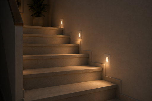 [04351] Empotrable Escalera 2w 3000k NBD3210-2 BK led 48*48*61.5 IP-65 85 LM Negro