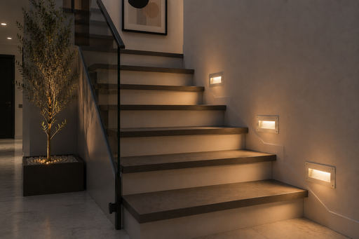 [00874] Empotrable Escalera 3w 2700K BY-Q3015 Gris 100-265V 165*98*75 IP-54 EVOLIGHT