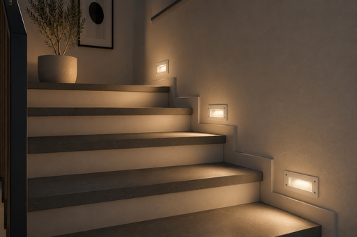 [06632] Empotrable Escalera 3w 2700K WPL2112 Blanco 90-265V LED 165*105*75 EVOLIGHT