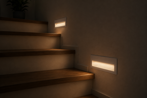 [01997] Empotrable Escalera 6W 3000K LBD7040-6 WH 40LM 210*65*60 IP-65 Blanco