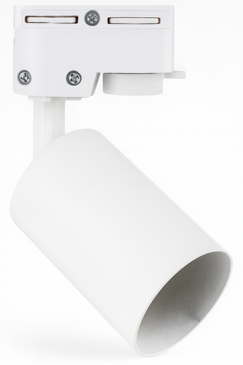 [01987] Foco de riel GU-10 TG-20 WH dos fases blanco AL+PC 55X145 mm
