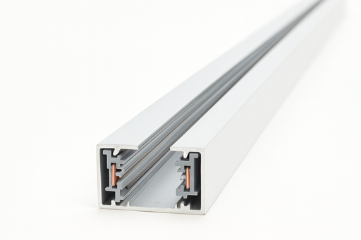 [00043] Riel 1.5 Mts T2115D WH 2 contac. BLANCO PARA LAMPARAS DE RIEL METALICO