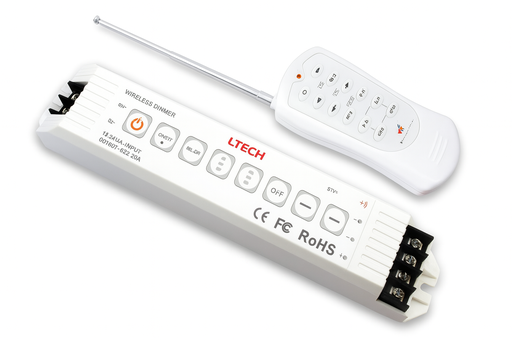 [06429] Dimmer 216W inalámbrico LT-311RF 12-24V 6AX3CH MAX 18A, 216W/432W (12/24V 5-100%