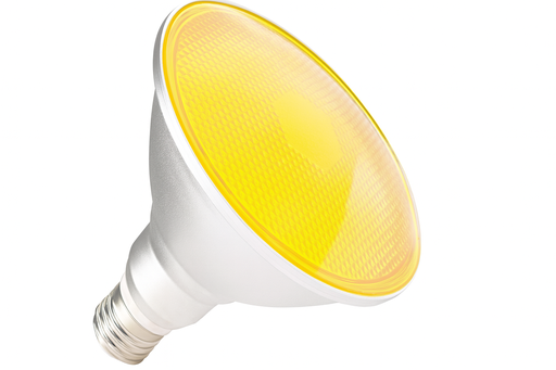 [04823] Reflector PAR-38 12W AMBAR/AMARILLO  45º 85-240V