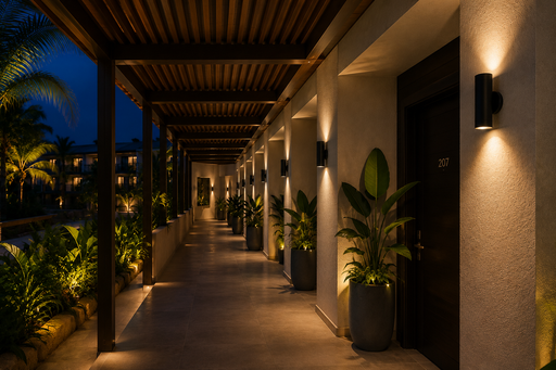 [00756] Aplique GU-10 BY-B5018 Negro 60 x 155 IP-65 UP-Down Redondo EVOLIGHT