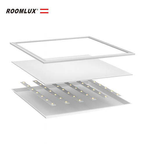 [02000] Panel 600X600 3000K 48w B29762 85-277V 75/lm/w 3840 L/M backlit blanco Roomlux