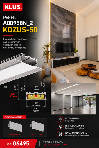 [06495] Perfil A00958N_2 KOZUS-50 KLUS