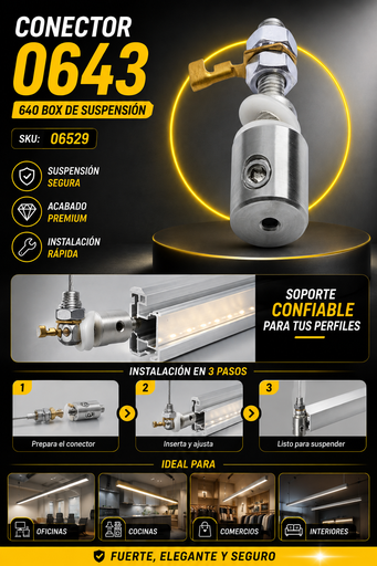 [06529] Conector 0643 640 BOX de Suspensión KLUS