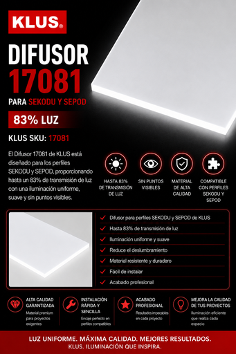 [17081] Difusor 17081 de SEKODU Y SEPOD 83% LUZ KLUS