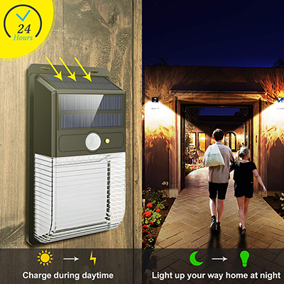 [06846] Aplique SOLAR B72358 con sensor de movimiento 350LM 36LED ROOMLUX